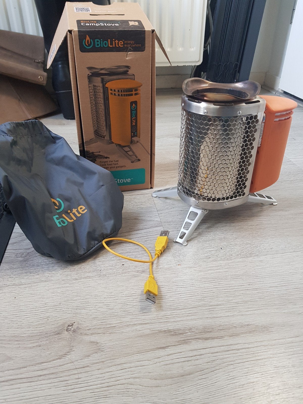 biolite campstove, Ophalen