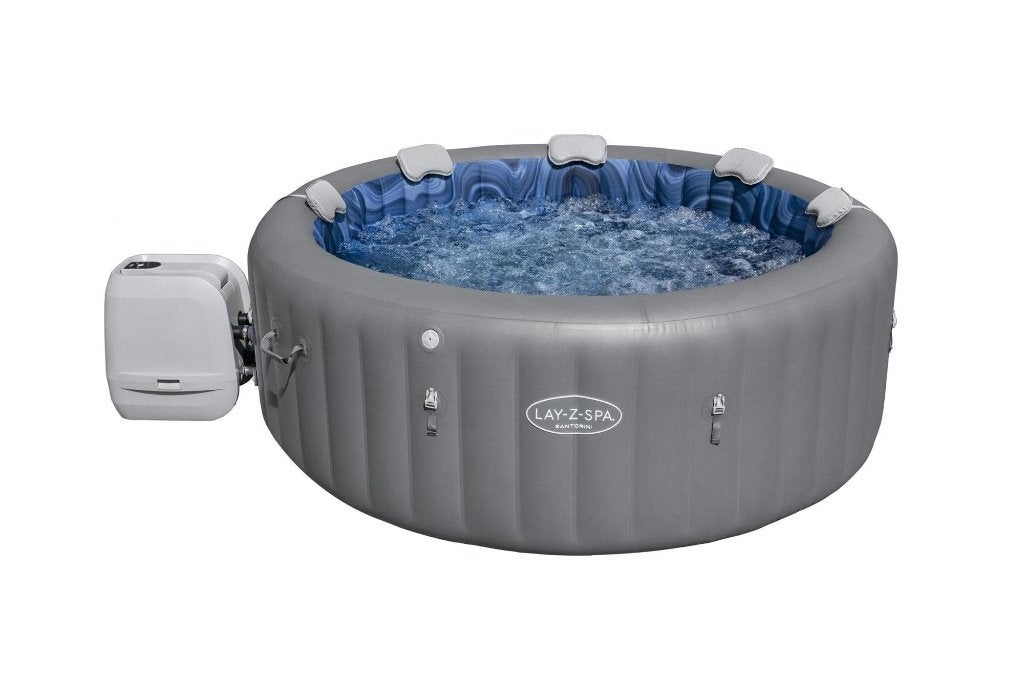 Lay-Z-Spa Santorini HydroJet Pro, Ophalen, Zo goed als nieuw, Filter, Opblaasbaar