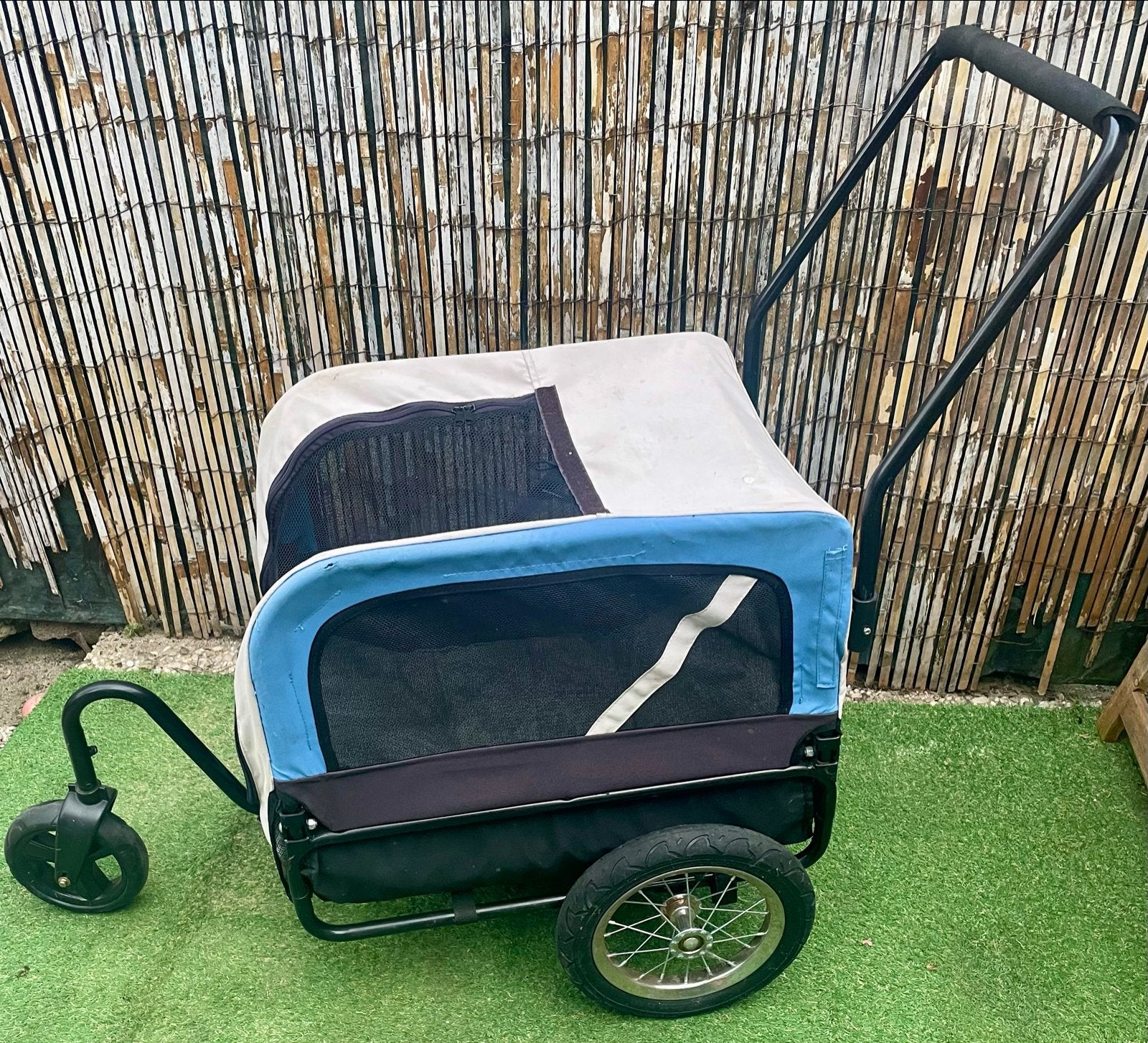 Leuke 2-in-1 Hondenfietskar & Wandelbuggy, Ophalen, Gebruikt, Hondenfietskar
