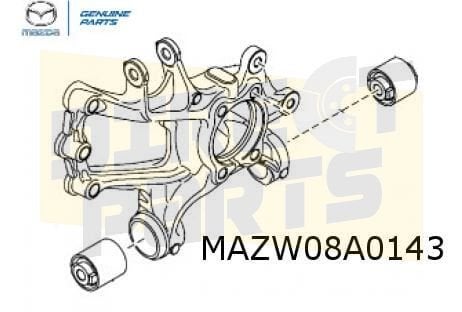 Mazda CX-5 (5/17-10/21) (KF) Fusee Achterzijde Links Origine, -, -, Nieuw, Ophalen of Verzenden