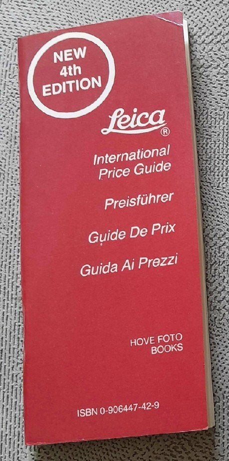 Leica Prijsgids – 4e editie, Ophalen of Verzenden, 1960 tot 1980, Overige typen