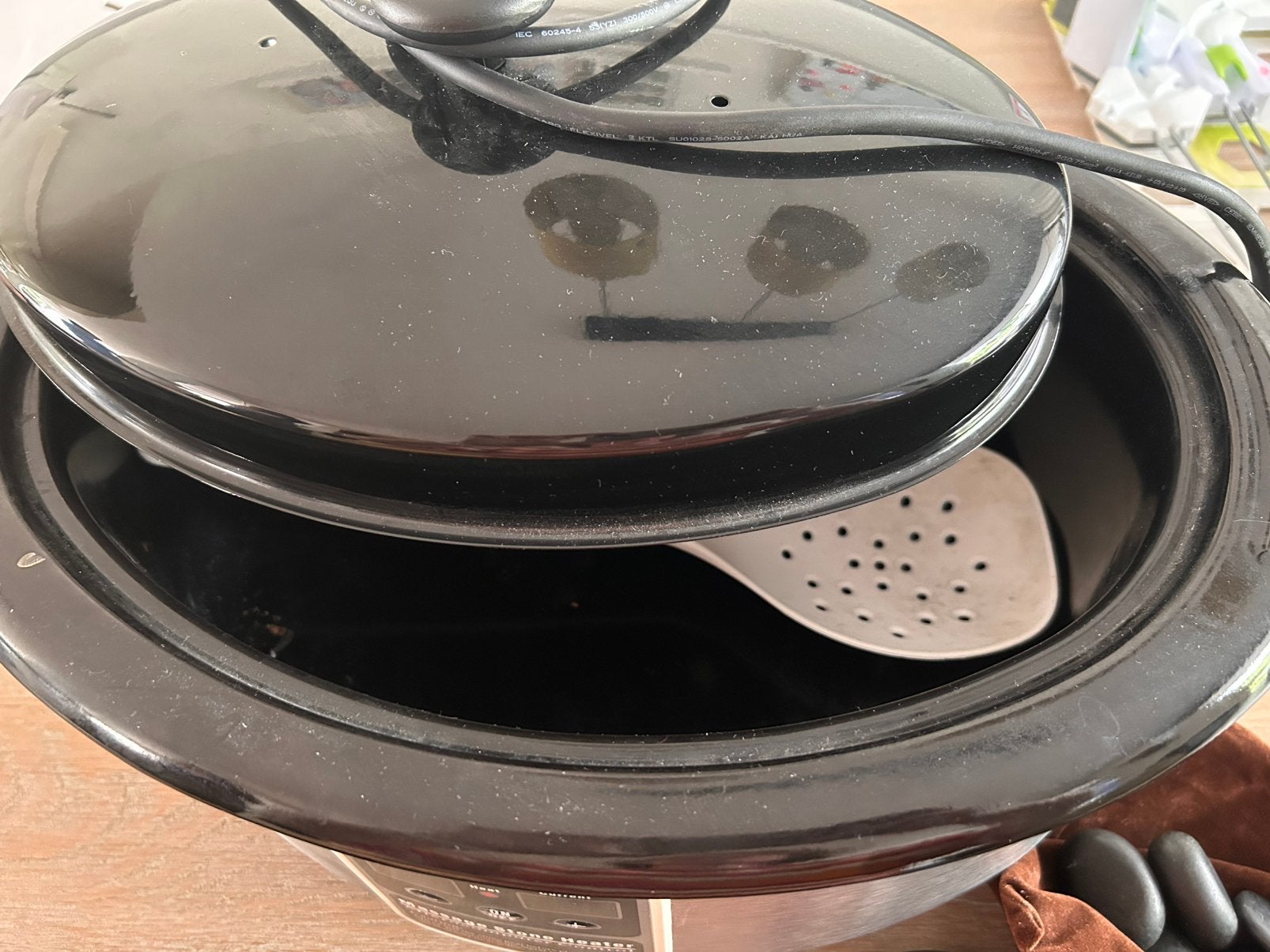 Hotstone heater incl stenen, Ophalen, Zo goed als nieuw, Overige materialen, Pot, Bus of Blik
