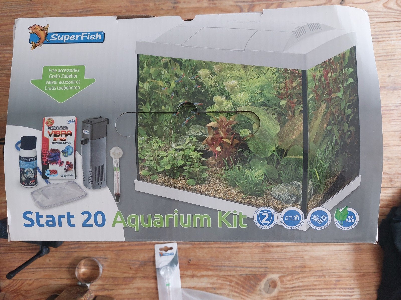 Aquarium 16 liter, Ophalen, Leeg aquarium