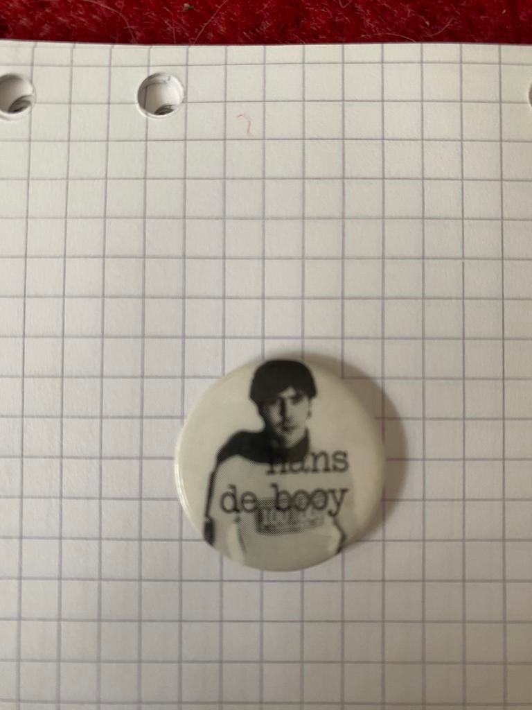 Button Hans de Booy, origineel jaren 80 , vintage, Verzamelen, Ophalen of Verzenden