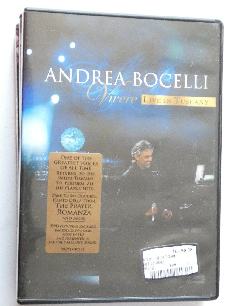 Andrea Bocelli – Vivere: Live In Tuscany, Alle leeftijden, Verzenden, Gebruikt