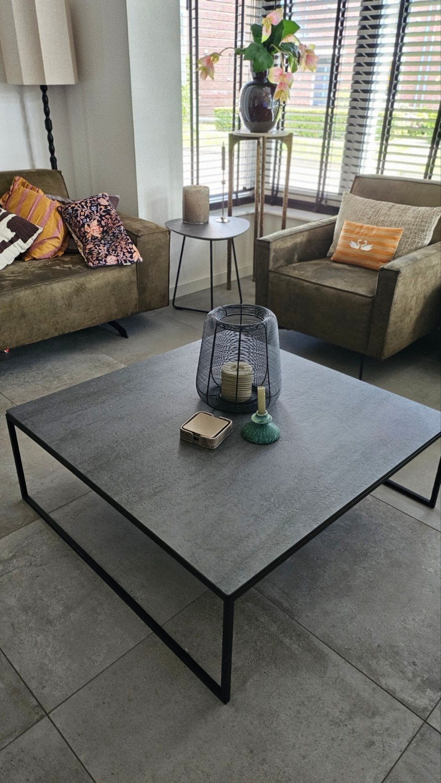 Design Salontafel Keramiek - Kras- & Hittebestendig, Ophalen, Overige materialen, Gebruikt, 100 tot 150 cm