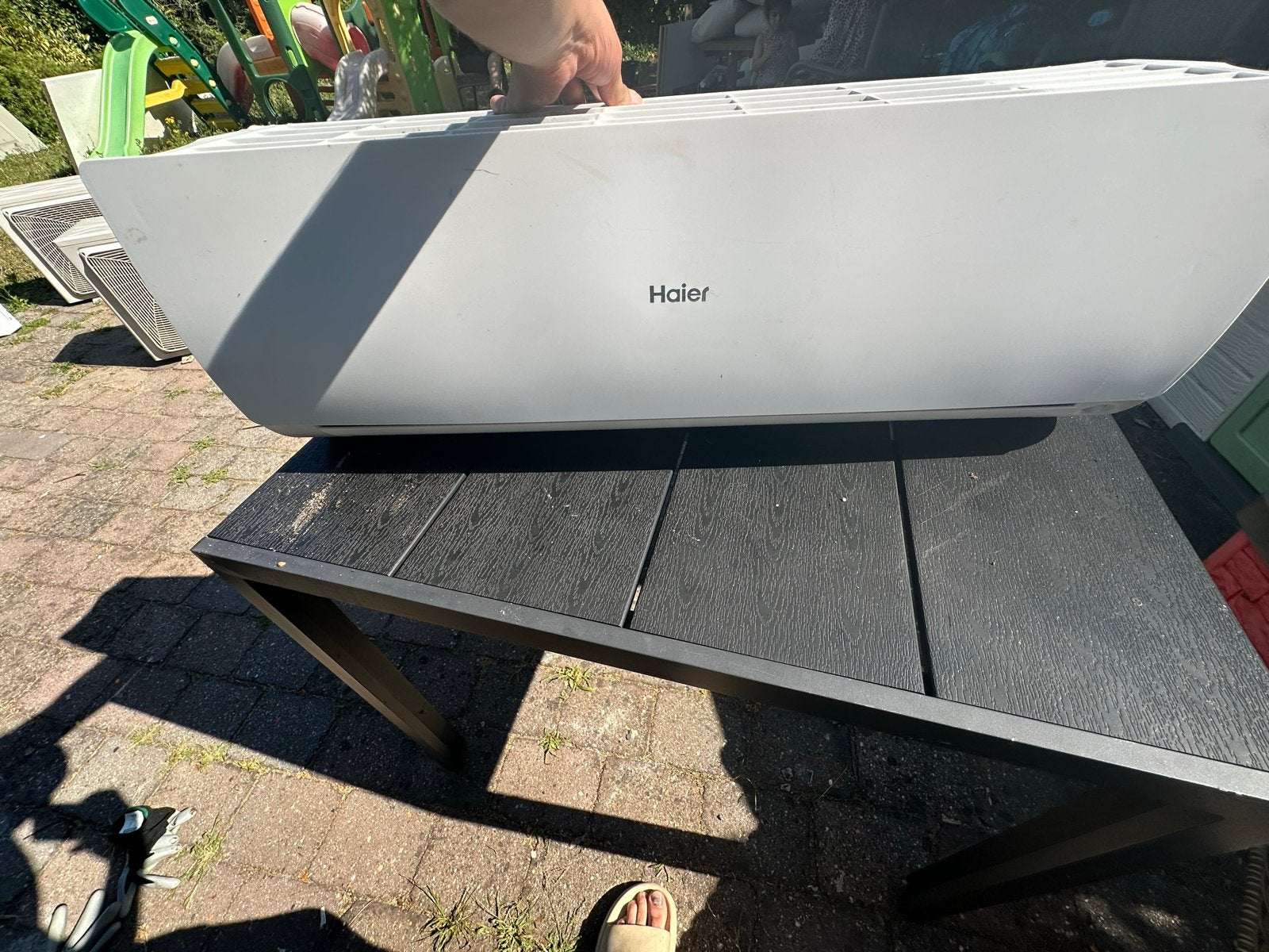 Gebruikte 2x Haier airco met 2 buitenunits- 1 jaar in opslag, Ophalen, Gebruikt, Wandairco