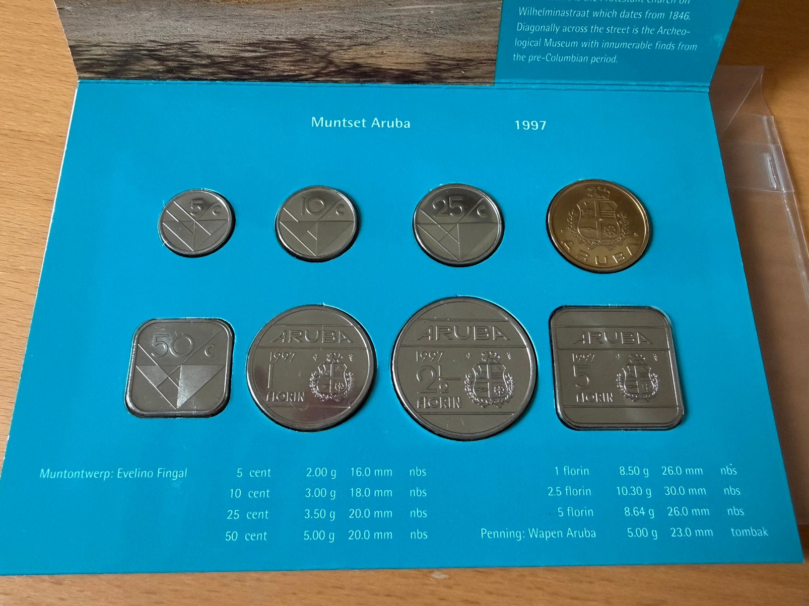 Muntset Aruba 1997 + 12 munten Nederlands-Indië, Curaçao, Ophalen of Verzenden, Nederland en Buitenland, Munten