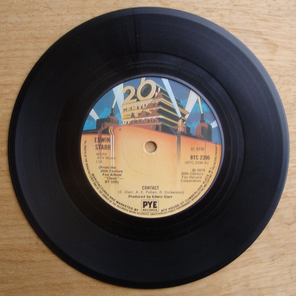 edwin starr - contact, Beschermende buitenhoes, Ophalen of Verzenden, Gebruikt, Pop