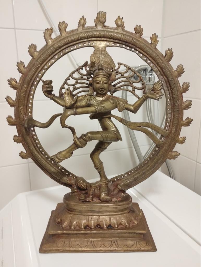 Shiva Nataraja beeld retta thoranai in panchaloha brons, Ophalen of Verzenden