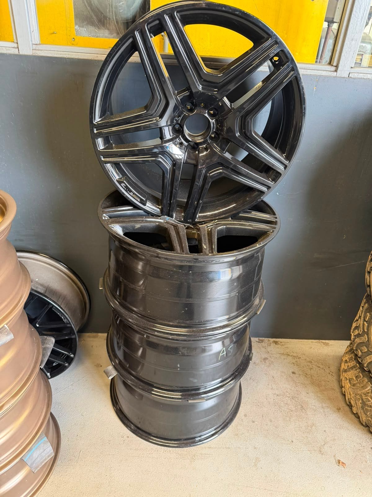 Zwarte velgen 21 ins GLS/GLE 63 AMG orgineel, Auto-onderdelen, 19 inch, Gebruikt, Velg(en), Ophalen of Verzenden
