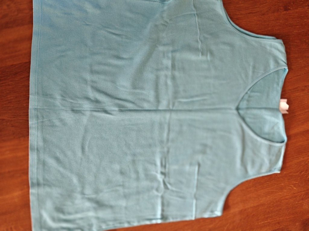 top licht blauw, Ophalen, Zo goed als nieuw, Maat 46/48 (XL) of groter