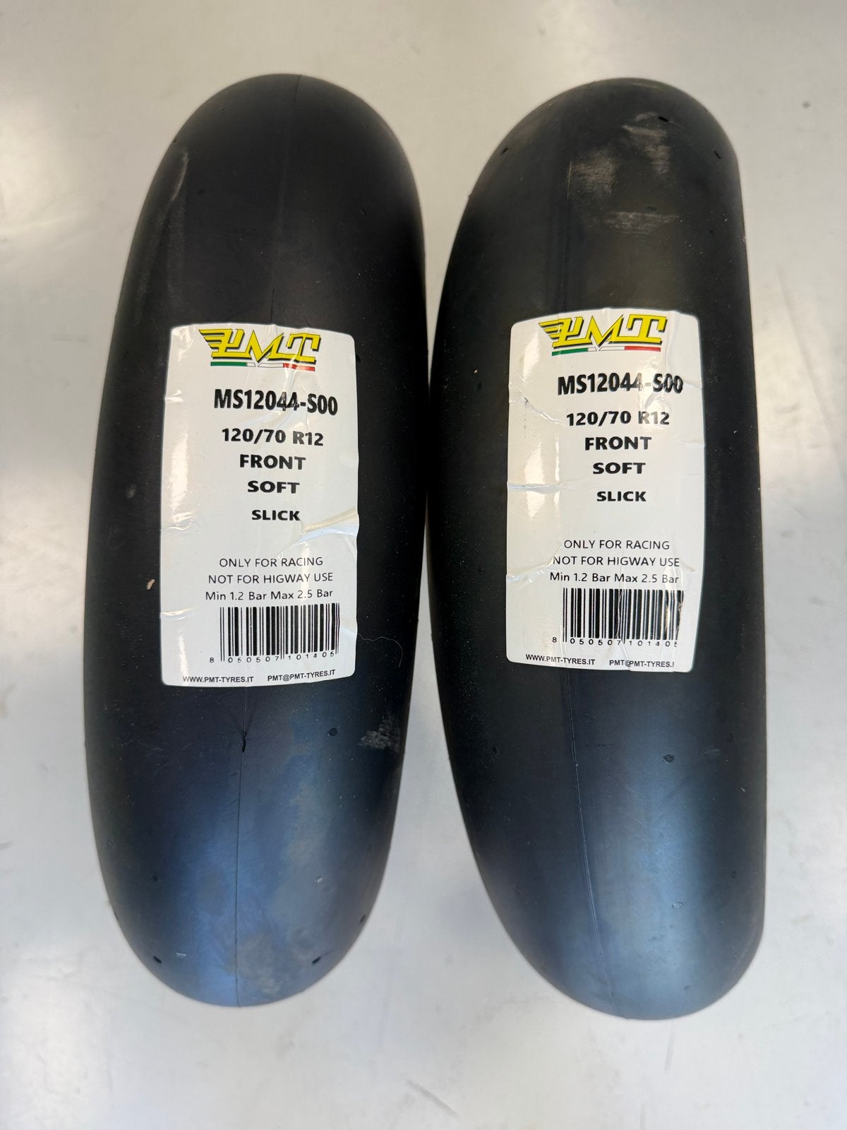 PMT Slicks 120/70 R12 - Nieuw, Soft Compound, Auto-onderdelen, Banden en Velgen, Band(en), Zomerbanden, 12 inch, Overig, Nieuw