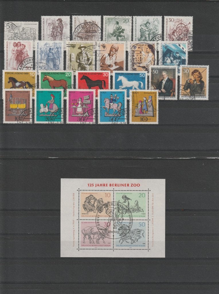 Berlijn, jaargang 1969, gestempeld, kompleet., Ophalen of Verzenden, Overige periodes, Gestempeld