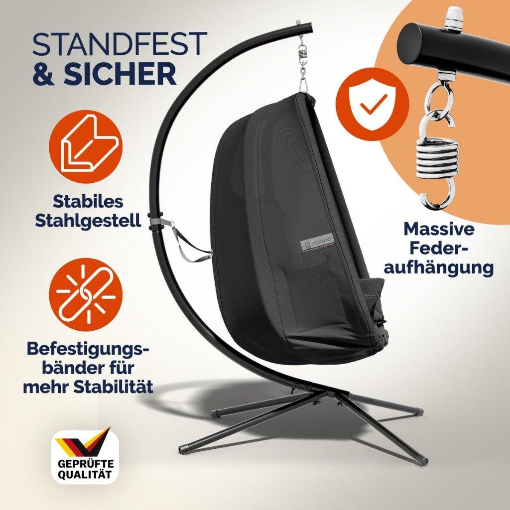 Hangstoel + standaard egg eenpersoons swing GRATIS BEZORGD, Hangstoel, Verzenden, Overige materialen, Nieuw