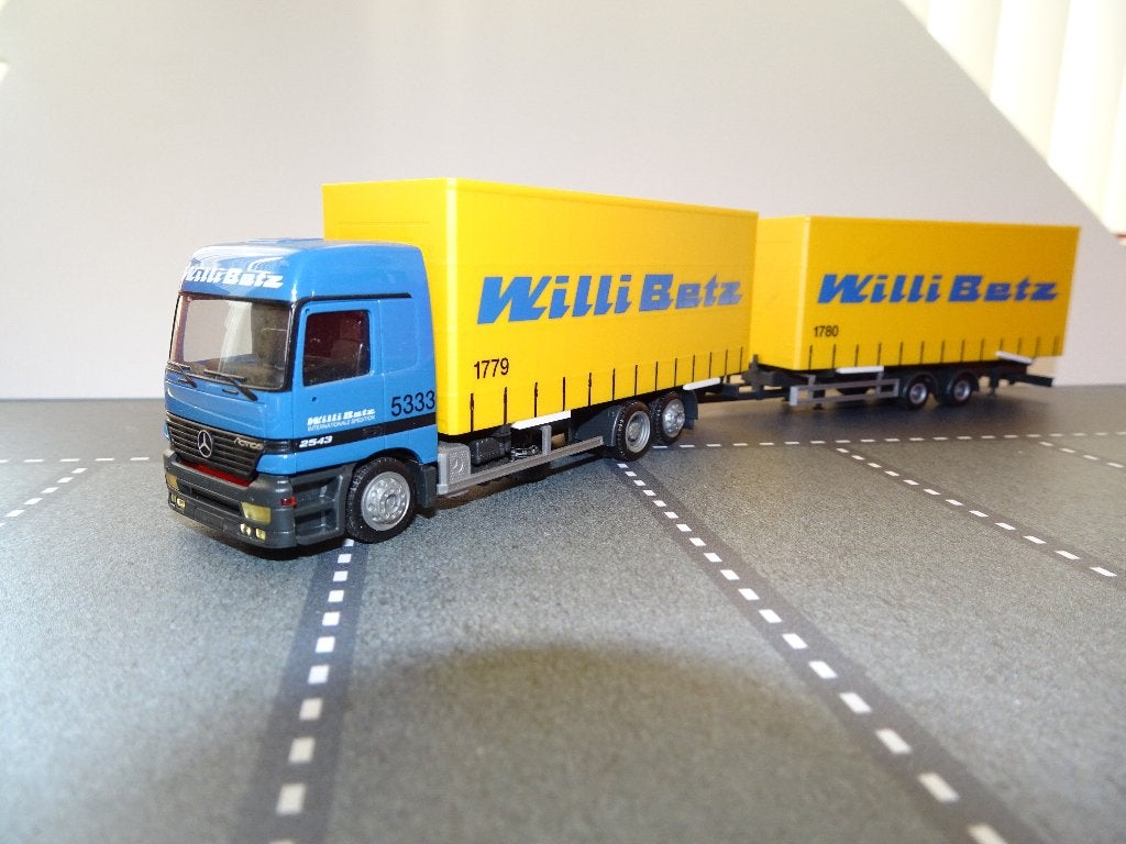 120 herpa willi betz mercedes actros 5333 1779 1:87 truck, Ophalen of Verzenden, Zo goed als nieuw, Bus of Vrachtwagen, Herpa