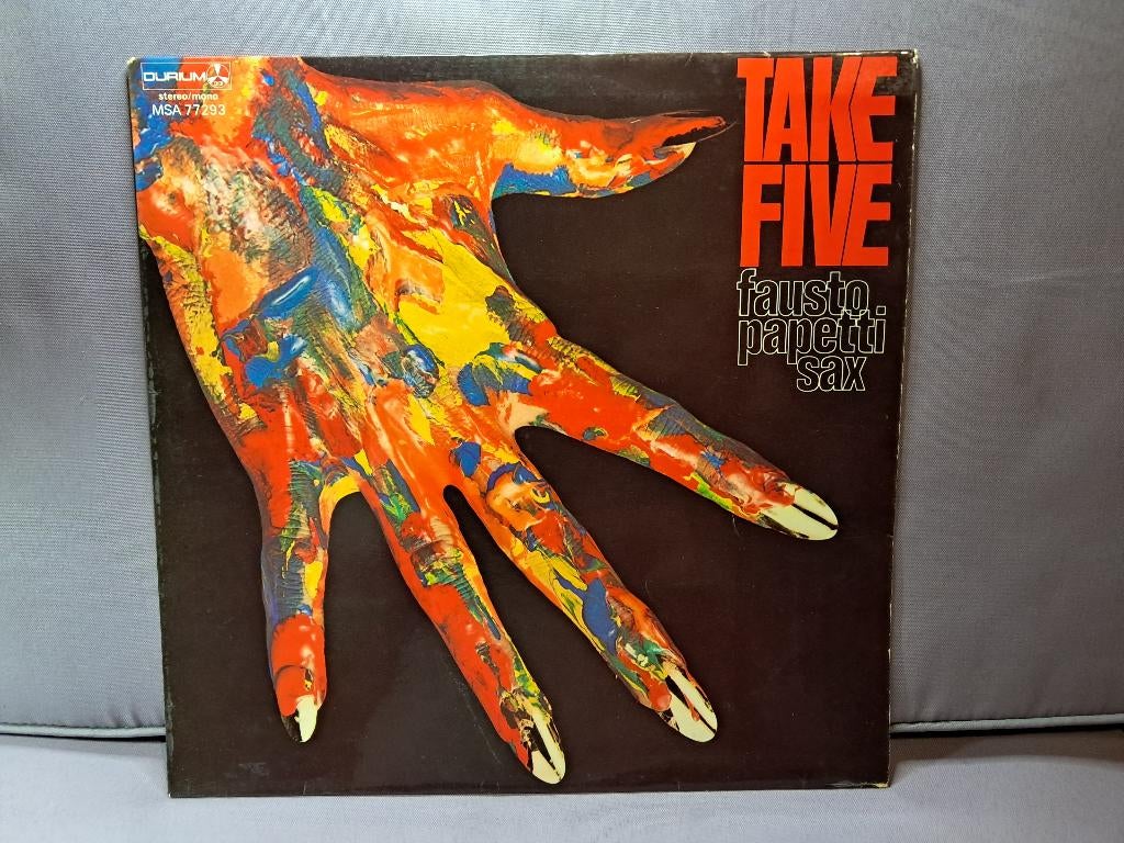 lp. jazzy. fausto papetti. take five. ex+/M-, Cd's en Dvd's, Vinyl | Pop, Gebruikt, 12 inch, Ophalen of Verzenden