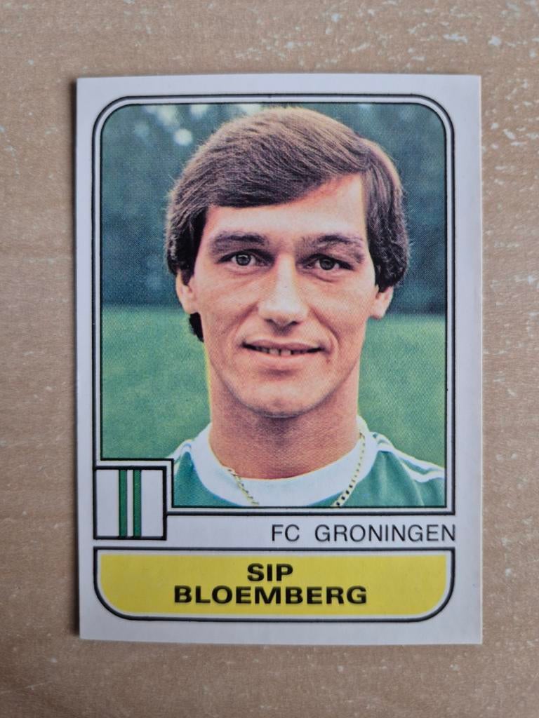 Panini Voetbal 82 Sip Bloemberg FC Groningen, Ophalen of Verzenden, Zo goed als nieuw, Overige binnenlandse clubs, Poster, Plaatje of Sticker