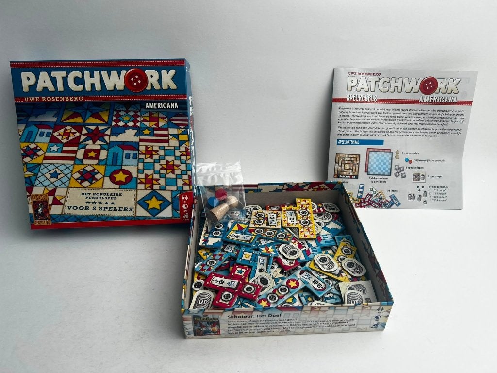 patchwork, bordspel, Een of twee spelers, Ophalen of Verzenden, Zo goed als nieuw, 999 Games