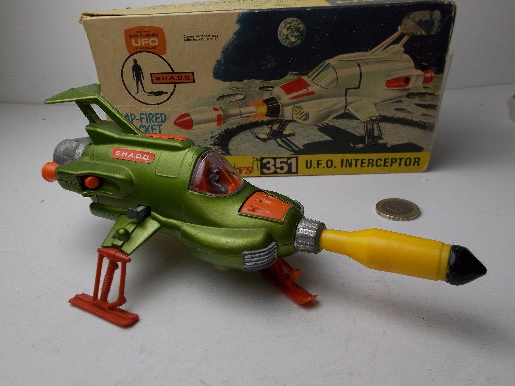 1971 Dinky Toys 351 SHADO UFO INTERCEPTOR (TV serie UFO) -F-, Ophalen of Verzenden, Zo goed als nieuw, Overige typen, Dinky Toys