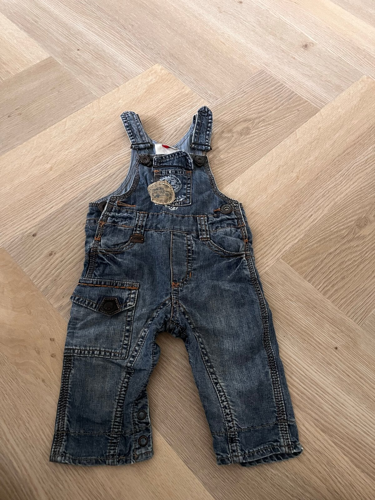 Schattige Catimini spijker tuinbroek voor baby's maat 68, Ophalen of Verzenden, Gebruikt, Jongetje of Meisje