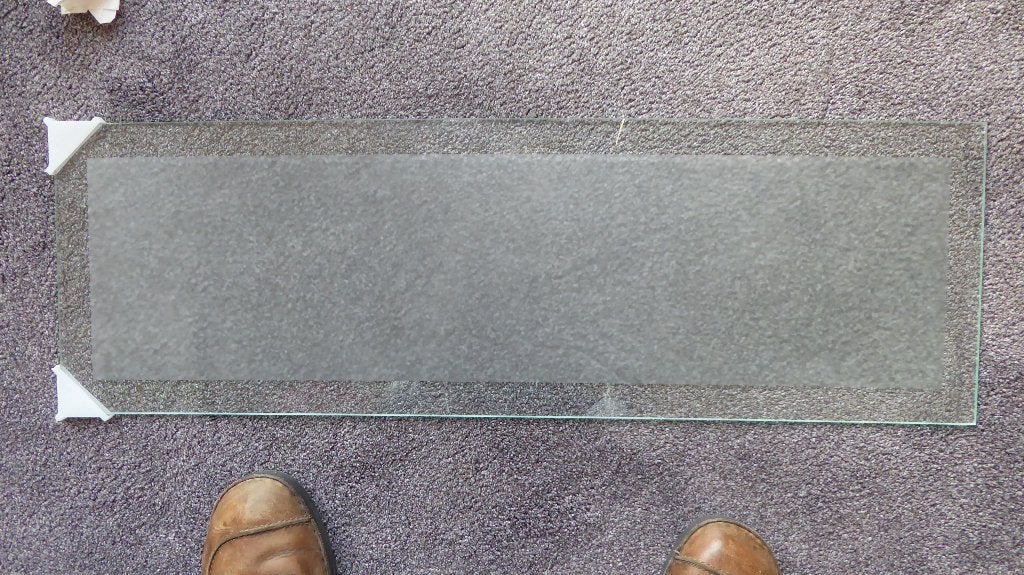 glasplaat met mat gedeelte, Minder dan 80 cm, 80 tot 120 cm, Nieuw, Ophalen of Verzenden