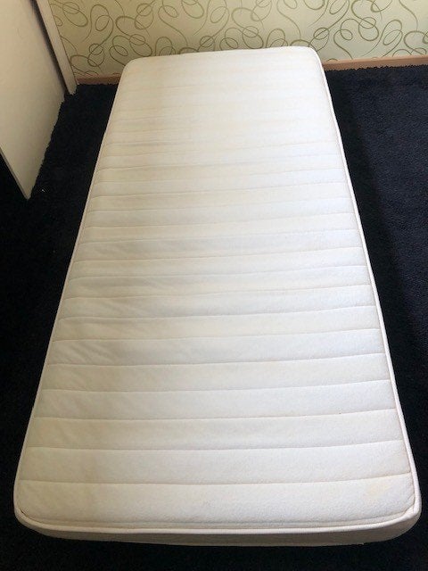 Eenpersoonsmatras 90x200, Huis en Inrichting, Slaapkamer | Matrassen en Bedbodems, Ophalen, Gebruikt, 90 cm, Eenpersoons