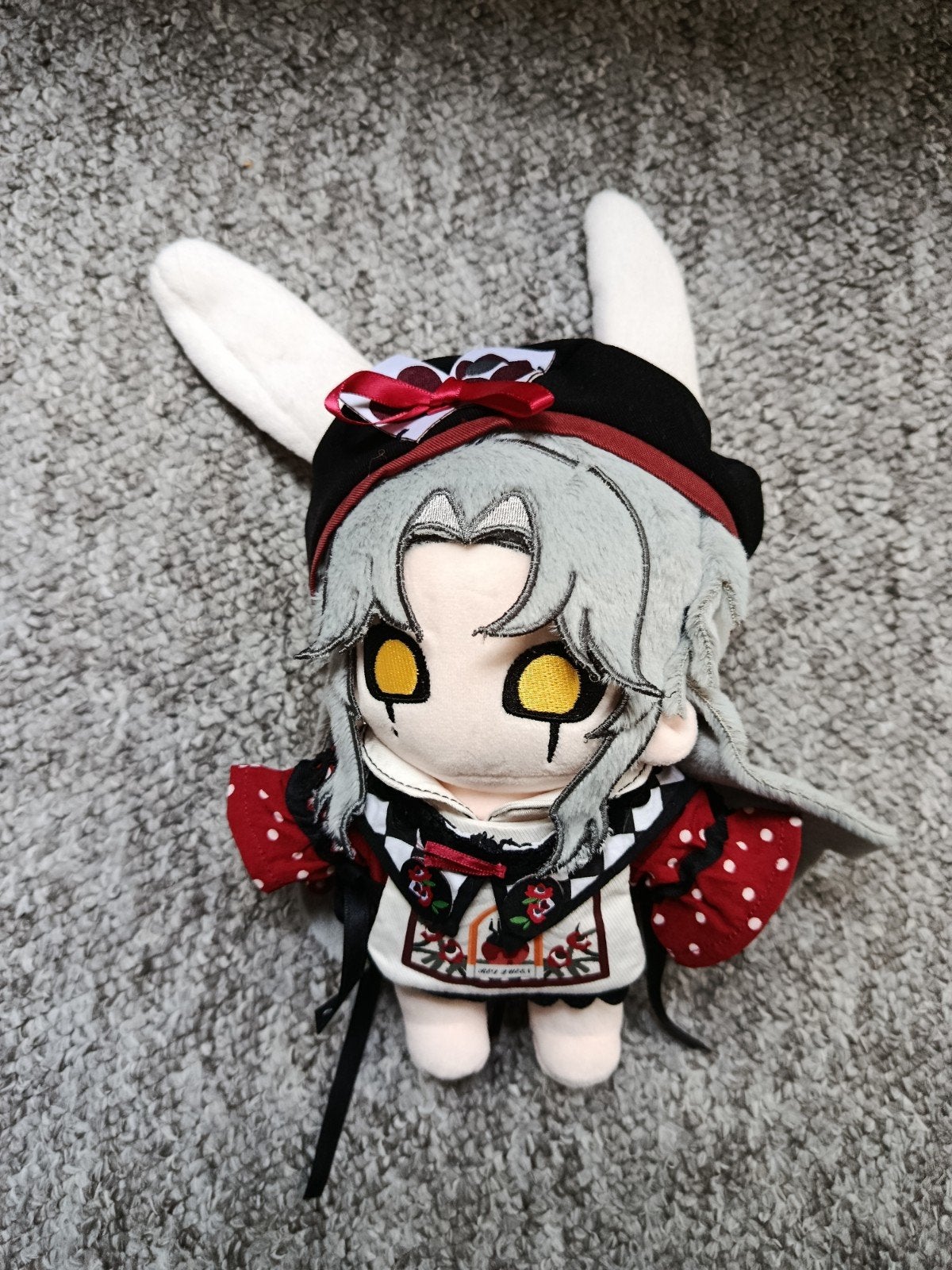 The Freak Circus Pierrot plushie knuffel figuur kleding pop, Verzamelen, Ophalen of Verzenden, Zo goed als nieuw, Pop