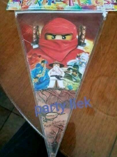 Ninjago vlaggenlijn nr S670, Ophalen of Verzenden, Nieuw, Versiering, Verjaardag