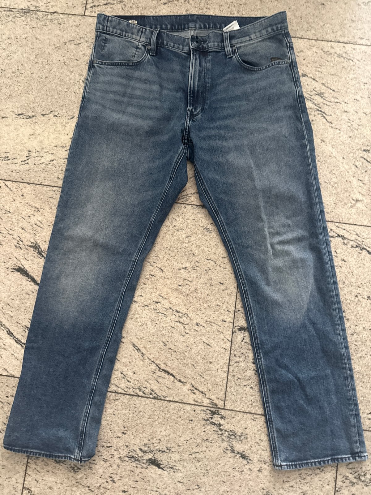 Zgan G-Star Raw Mosa Straight Jeans W36 L32, Ophalen of Verzenden, Gedragen, Blauw, W36 - W38 (confectie 52/54)