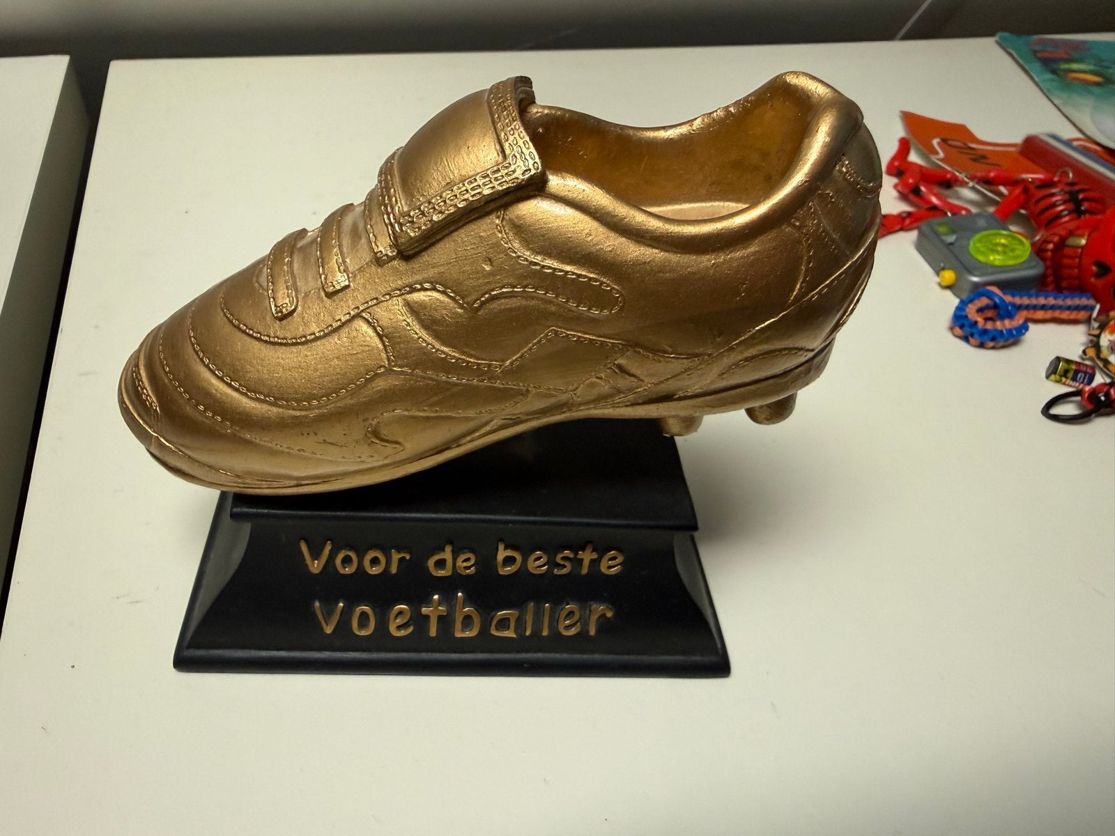 Gouden Voetbalschoen Trofee - Voor de beste voetballer, Ophalen of Verzenden, Zo goed als nieuw, Clubaccessoires