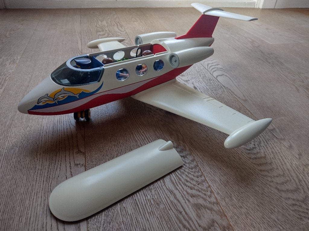 Playmobil Vliegtuig met figuren, Complete set, Overige typen, Ophalen of Verzenden, Zo goed als nieuw