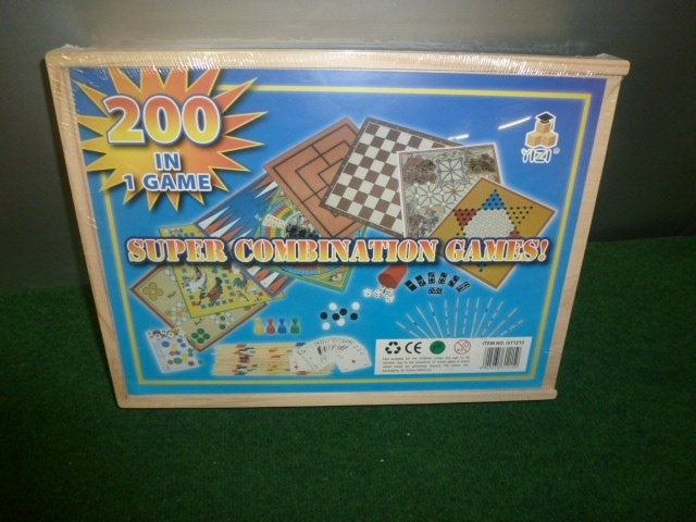 NIEUW spellendoos Super Combination Games 200 in 1 Game, Vijf spelers of meer, Ophalen of Verzenden, Nieuw