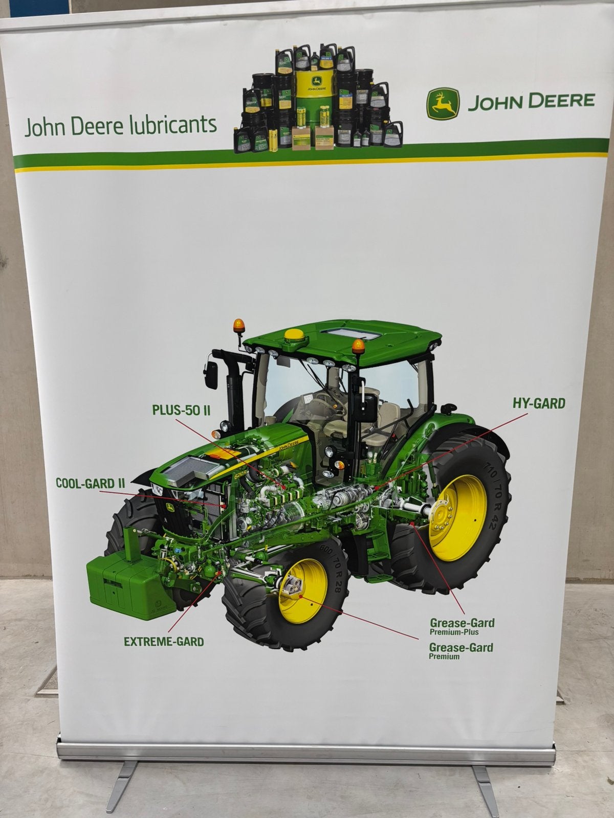 Grote John Deere banner poster, Ophalen of Verzenden, Zo goed als nieuw, Deurposter of groter, Overige onderwerpen