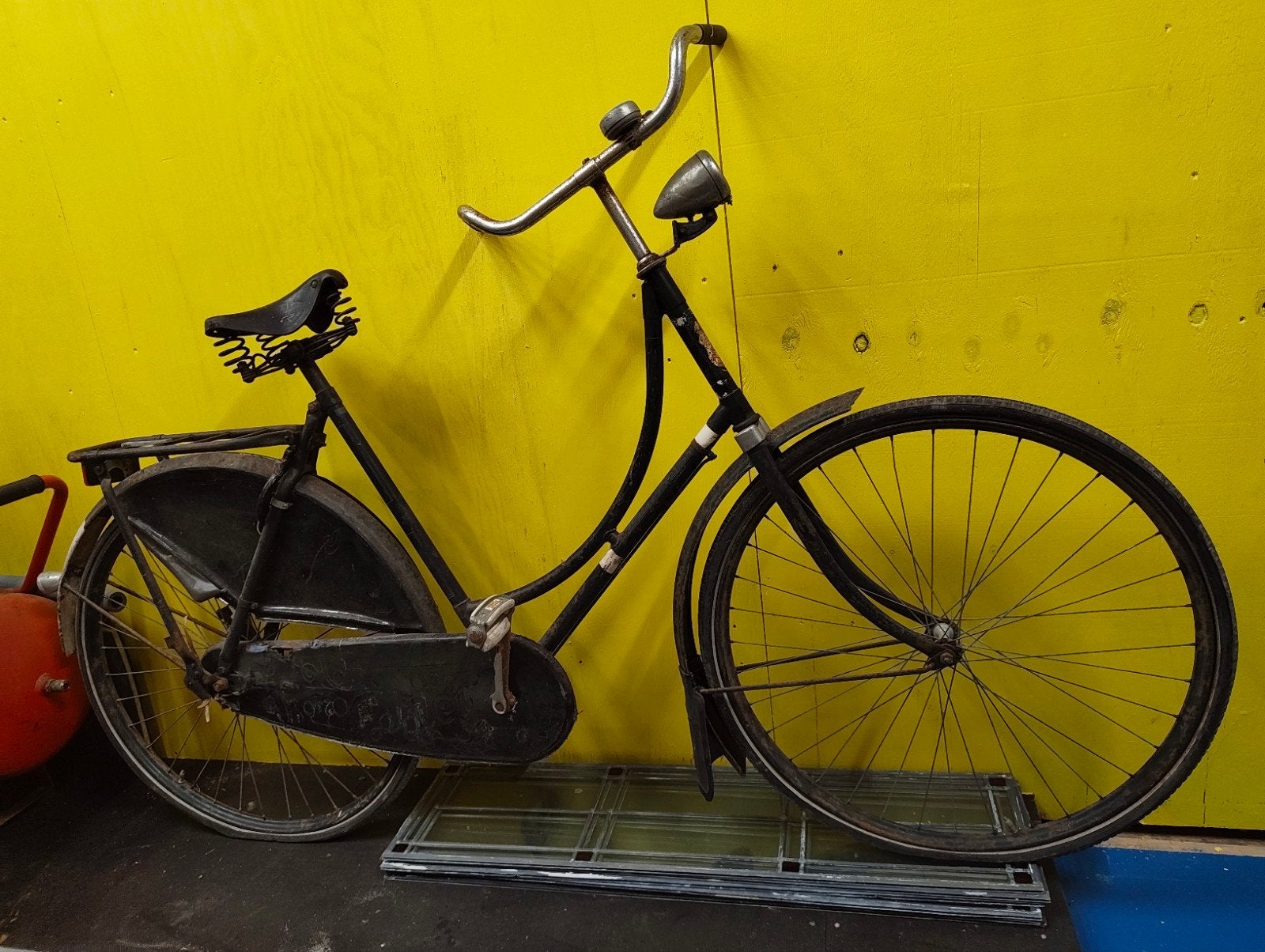 Fongers damesfiets DF55, Ophalen, Terugtraprem, Jaren '50, Fongers