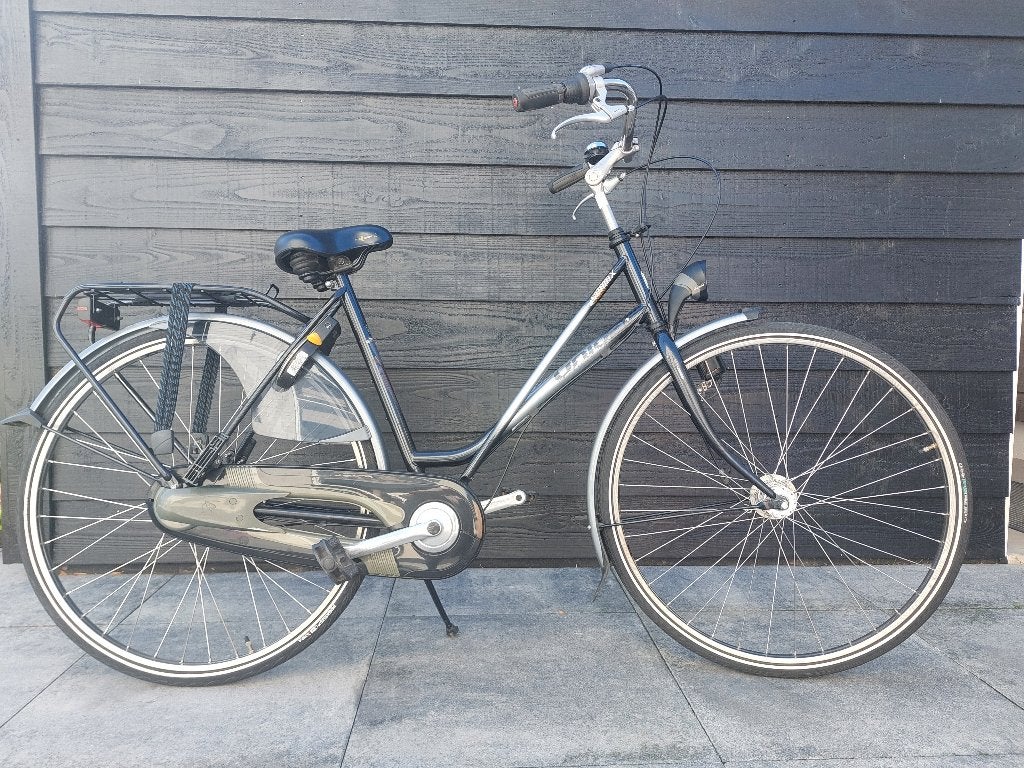 Damesfiets, Fietsen en Brommers, Fietsen | Dames | Damesfietsen, 53 tot 56 cm, Versnellingen, Zo goed als nieuw, Schijfrem