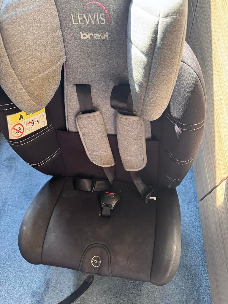 Lewis Brevi autostoel - Comfortabel en veilig, Overige merken, Verstelbare rugleuning, Ophalen of Verzenden, 9 t/m 36 kg