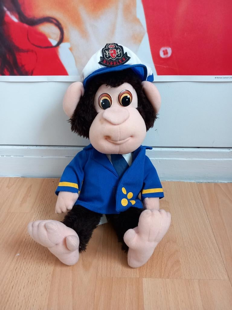 Michaels pets 1 knuffels! Bubbles de aap Michael jackson, Overige merken, Overige typen, Ophalen of Verzenden, Zo goed als nieuw