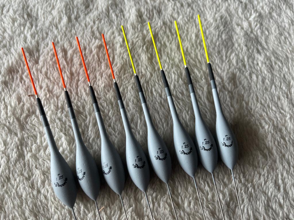 adv 51 / NIEUW set 8 dobbers BAZZERLA 1,25gr, Ophalen of Verzenden, Nieuw, Dobber of Lood