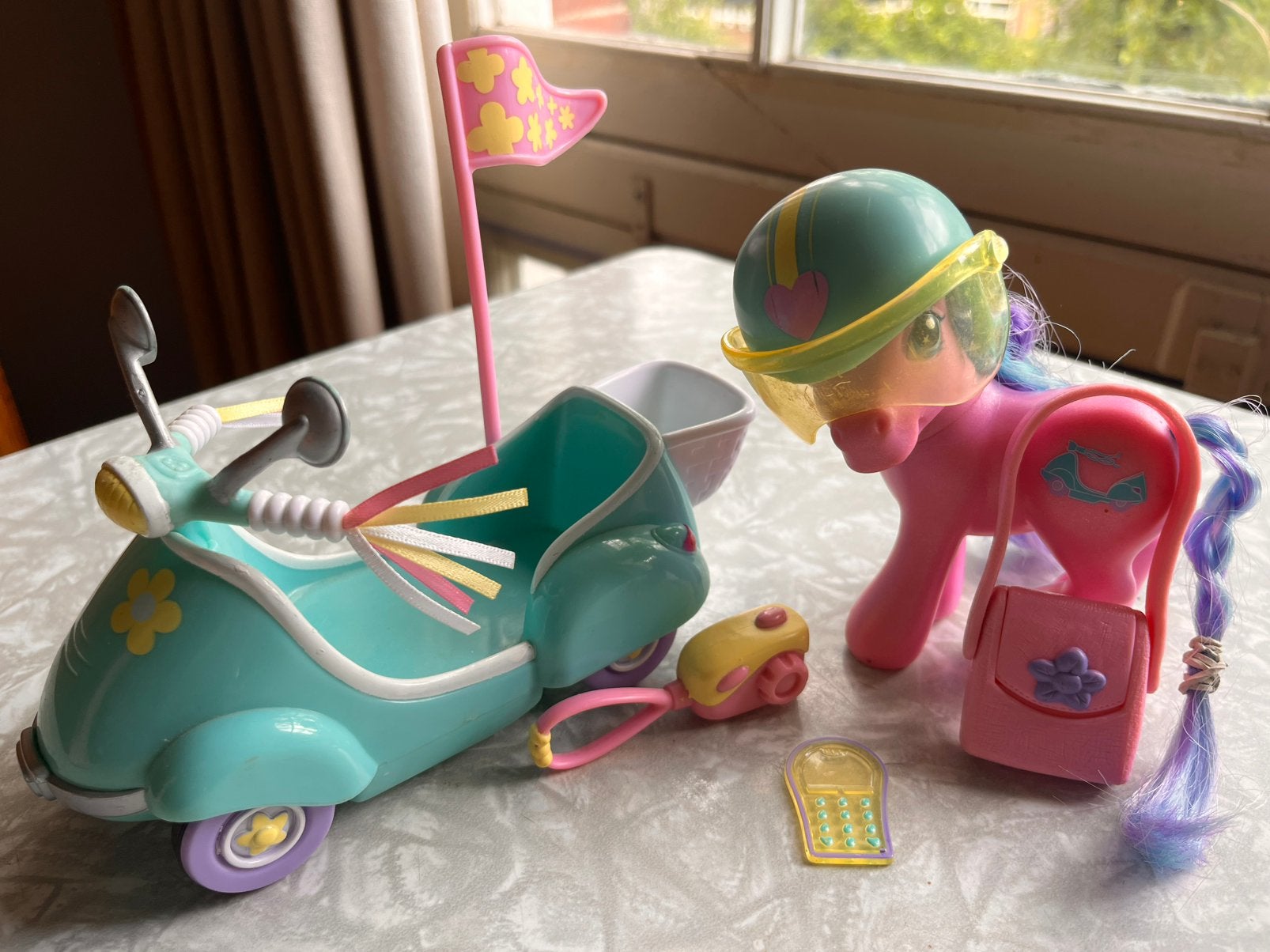 Mooie set My Little Pony scooter 2004, Ophalen of Verzenden, Zo goed als nieuw