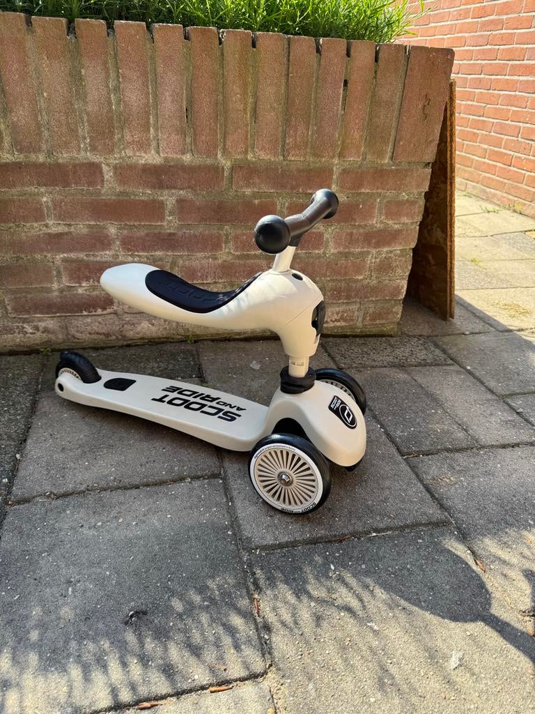 Scoot and Ride Highwaykick 1 - 2-in-1 Step en Loopfiets, Fietsen en Brommers, Steps, Zo goed als nieuw, Gewone step, Ophalen