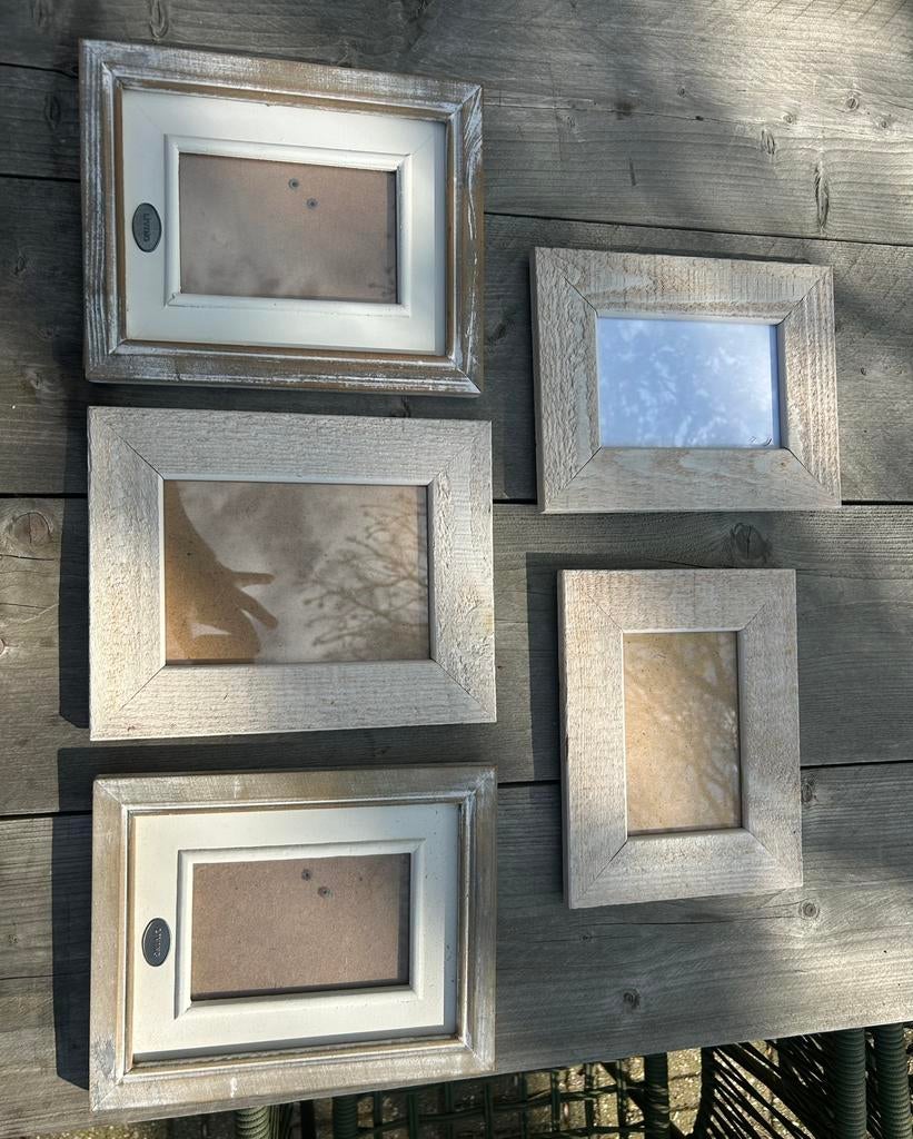 Fotolijsten, Huis en Inrichting, Woonaccessoires | Lijsten, Ophalen, Zo goed als nieuw, Hout, Minder dan 50 cm