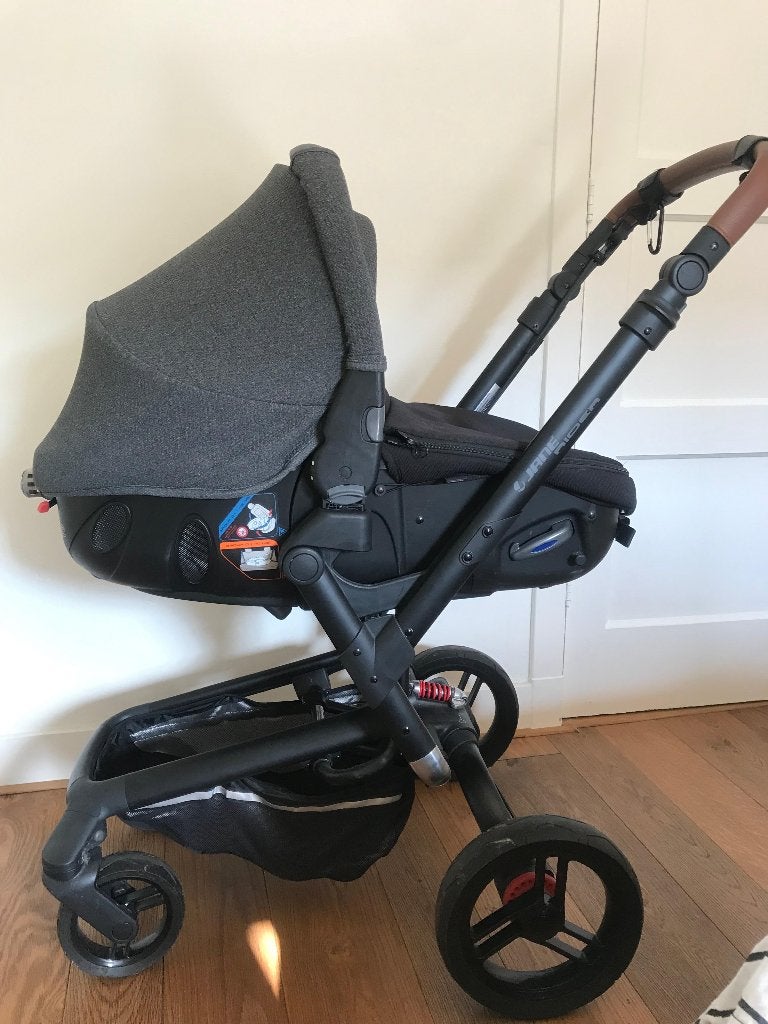 Kinderwagen / reiswieg set, Zo goed als nieuw, Combiwagen, Verstelbare duwstang, Ophalen