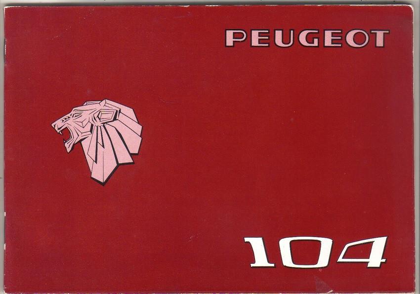 Peugeot 104 Instructieboekje, 7/1976, Verzenden