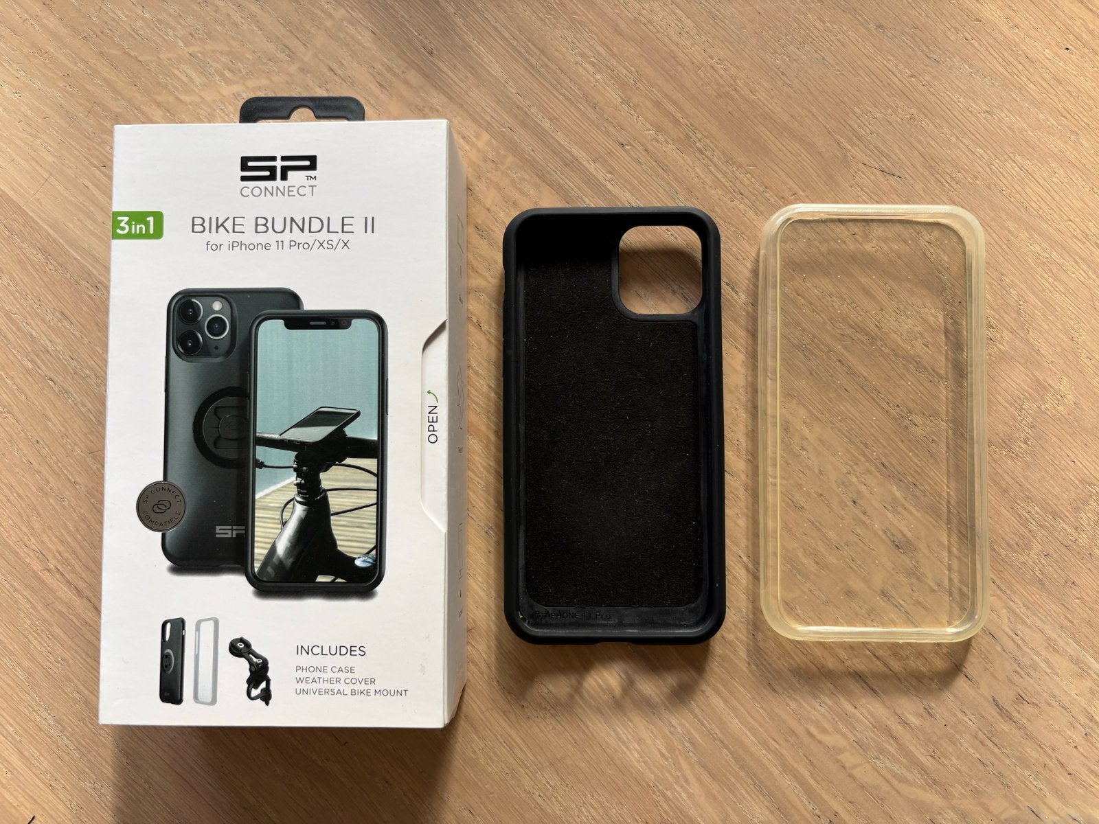 SP Connect Bike Bundle II hoesje voor iPhone 11 Pro/XS/X, Kunststof, IPhone 11 Pro, Hoesje of Tasje, Ophalen of Verzenden