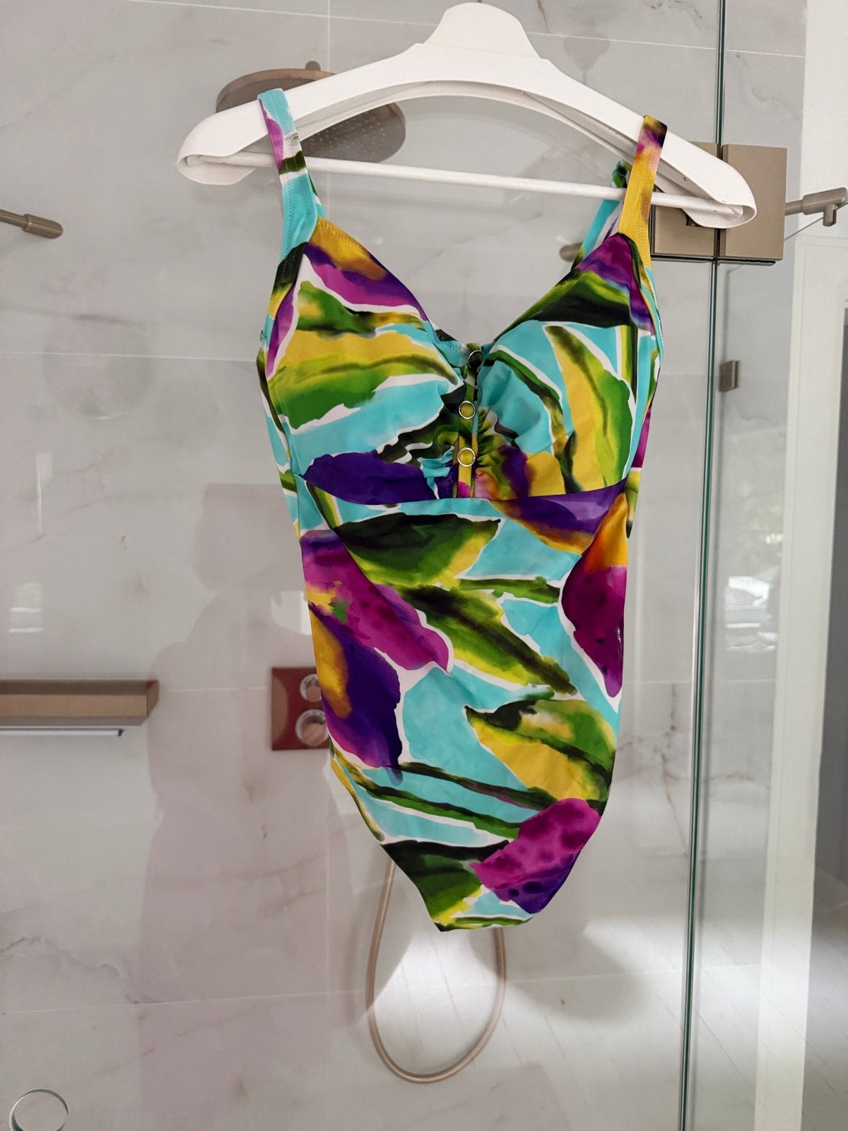 Charmline badpak maat 42 - Kleurrijk en elegant, Ophalen of Verzenden, Gedragen, Meerkleurig, Badpak
