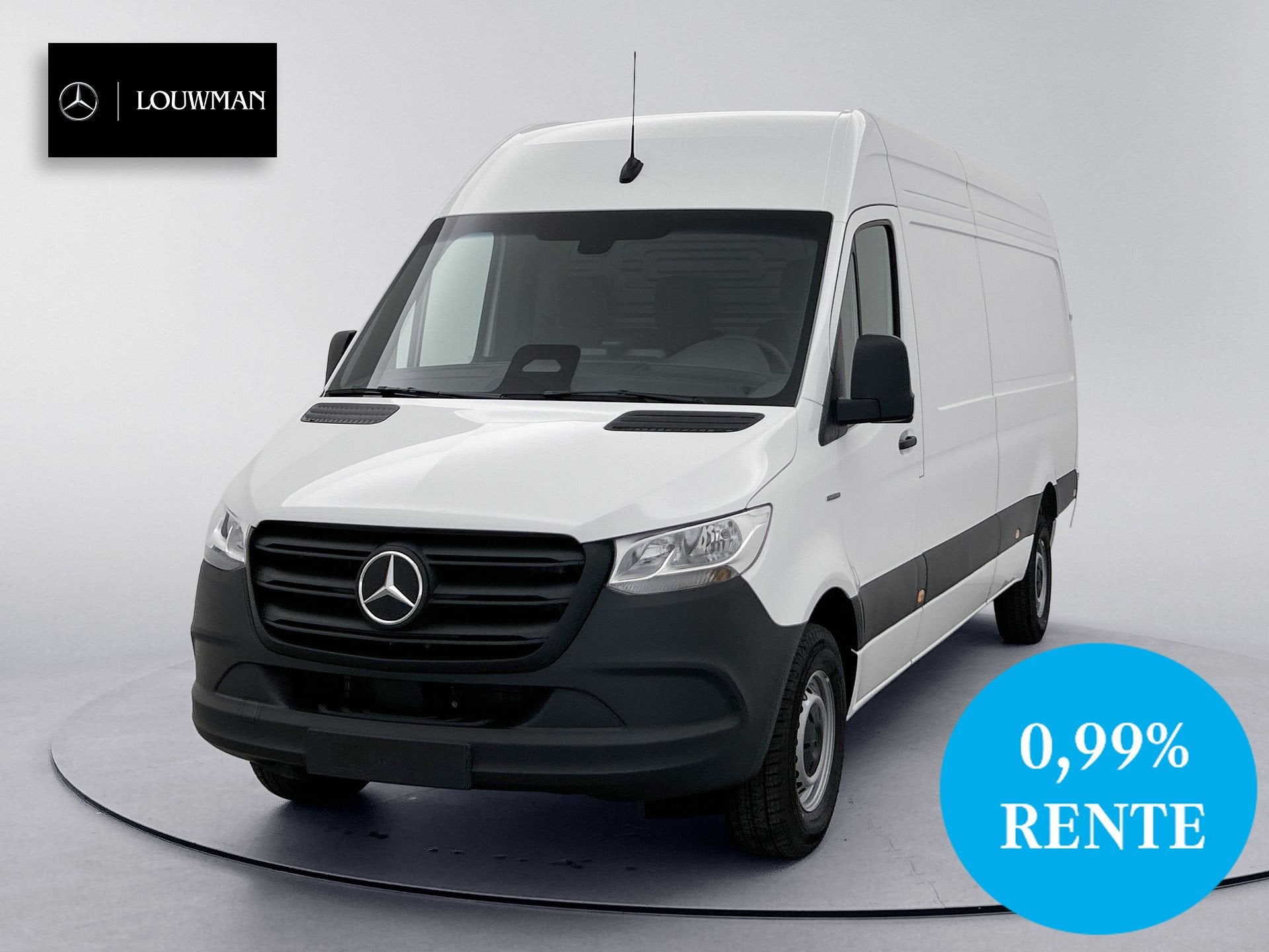 Mercedes-Benz eSprinter 0,99% RENTE - 314 L3H2 RWD 81KWH PRO, Auto's, Automaat, Stoelverwarming, Wit, Mercedes-Benz