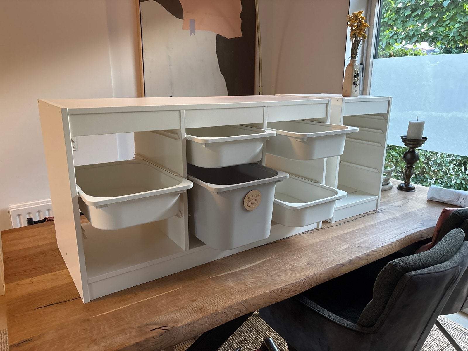 2x IKEA Trofast Opbergkast met Bakken - Wit, Gebruikt, Kast, 100 cm of meer, Minder dan 50 cm