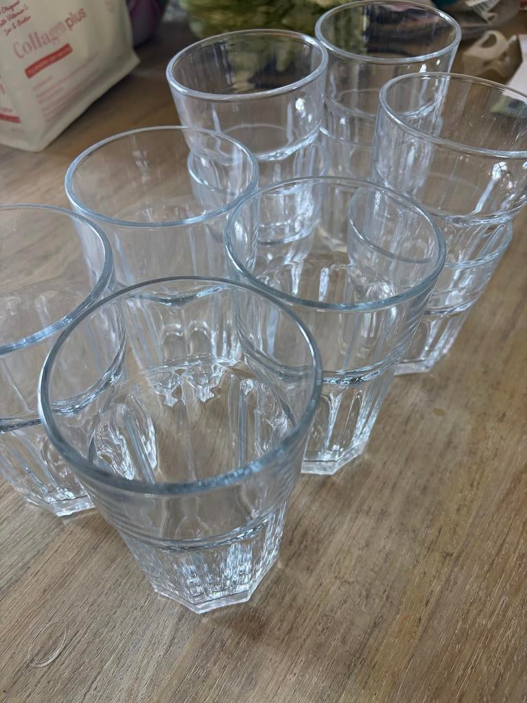 10 IKEA waterglazen + Blond Amsterdam glas, Glas of Glazen, Blond Amsterdam, Ophalen of Verzenden, Glas