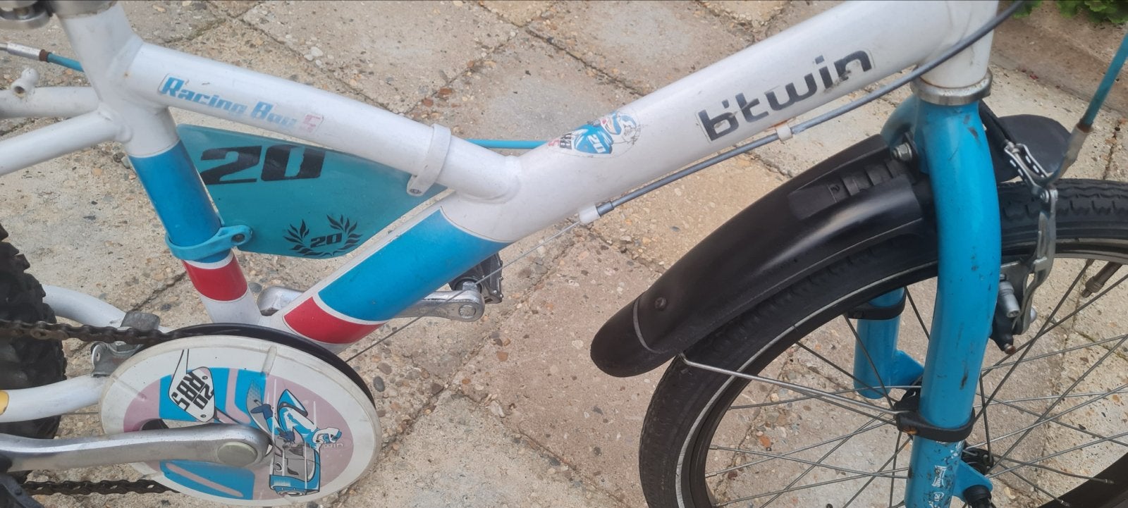 Btwin Racingboy 20 inch kinderfiets, Ophalen, Gebruikt, Schijfrem, 20 inch of meer